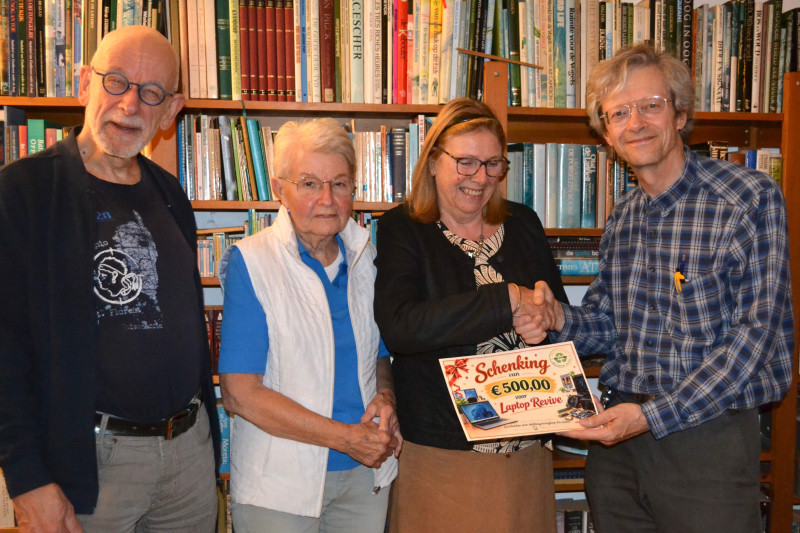 LaptopRevive ontvangt € 500 van Kringloop d’n Einder